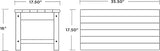 POLYWOOD CLT1836SA Club Coffee Table, Sand - Photo 2