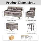 Luxury High Back Patio Furniture Set with 6-Inch Thick Cushions - Photo 2