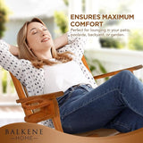 Balkene Home Outdoor Rocking Chair with Beverage Holder - Photo 5