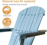 PayLessHere Adirondack Chairs, Weather Resistant Patio Chairs with Pinewood Wooden Textured for Patio Lawn Garden - Photo 6
