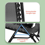 PayLessHere Lounge Chair Set of 2 Adjustable Zero Gravity Chair Beach Chair Folding Lawn Patio Chair with Removable - Photo 9
