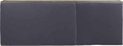 Abraham Outdoor Acacia Wood Chaise Lounge with Cushion (Set of 2), Gray and Dark Gray