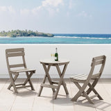Costaelm Outdoor Patio Modern Folding Dining Chair - Photo 2