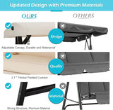 AECOJOY Outdoor Patio Swing Chair for Adults, 2-Seat Porch Swings with Adjustable Canopy - Photo 3