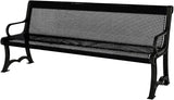 COATEDOUTDOORFURNITURE Coated Outdoor Furniture Heavy-Duty Outdoor Bench Thermoplastic Coated, Punched Steel - Photo 1