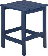WestinTrends Malibu Square Outdoor Side Table for Adirondack Chair, Navy Blue - Photo 10