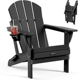 MUCHENGHY Folding Adirondack Chairs Patio Chairs Outdoor Adirondack Chair Weather Resistant Chair for Patio, Outside - Photo 1