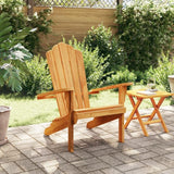 Garden Adirondack Chair in Solid Teak Wood Medium Durable Outdoor Furniture with Smooth Finish for Patio Balcony - Photo 4