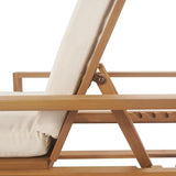 Outdoor Lounge Chairs, 6-Position Patio Chaise Lounge with Cushion & Adjustable Backrest for Backyard, Deck - Photo 4