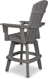 POLYWOOD® Nautical Bar Chair, Teak - Photo 2