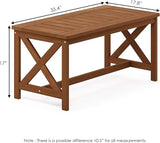 Furinno FG18111 Tioman Coffee Table, X-Leg, Natural - Photo 3