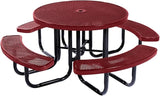COATEDOUTDOORFURNITURE Heavy-Duty Portable Outdoor Picnic Table with Umbrella Hole - Photo 1