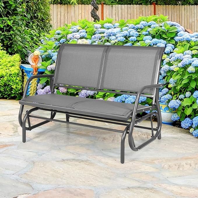 Giantex Swing Glider Chair 48 Inch with Spacious Space - Photo 8