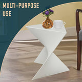 LeisureMod Danbury Modern Vanity Side Table, White - Photo 6