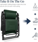 Best Choice Products Oversized Padded Zero Gravity Chair, Folding Outdoor Patio Recliner - Photo 5