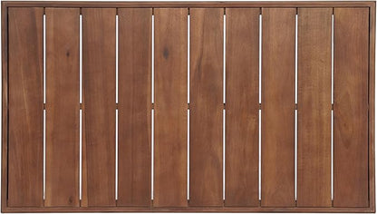 Christopher Knight Home Westchester Rectangular Outdoor Coffee Table, Slat Panel Side Table, Acacia Wood Side Desk for Backyard Balcony Garden, Weather Resistant Patio Tea Table, Mocha