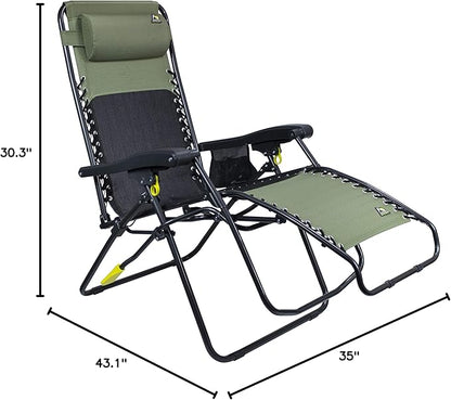 GCI Outdoor FreeForm Zero Gravity Chair, Loden Green