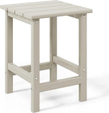 WestinTrends Malibu Square Outdoor Side Table for Adirondack Chair, Sand - Photo 7