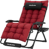 UDPATIO Zero Gravity Chair Oversized Outdoor Anti Gravity Chairs Patio Lounge Folding Adjustable Chair with Cup Holder - Photo 1