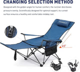 Zero Gravity Chair, Reclining Camping Chair with Padded Pillow, Cup Holder, Storage Pocket & Carry Bag - Photo 6
