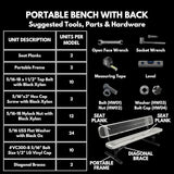 COATEDOUTDOORFURNITURE Heavy-Duty Portable Outdoor Bench Thermoplastic Coated, Expanded Metal, Commercial-Grade Seating - Photo 9