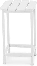 POLYWOOD SBT26WH South Beach 26" Counter Side Table, White - Photo 1
