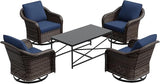 5 Pieces Outdoor Patio Conversation Furniture Set - Photo 9