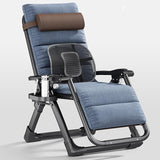 Adjustable Steel Mesh Lounge Chair Beach Chairs w/Removable Cushion, Upgraded Lock and Cup Holder - Photo 1
