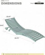 Pre-Assembled Folding in-Pool Lounge Chair, HDPE Outdoor Chaise Lounge with Cup Holder, Pool Lounge Chair for Poolside - Photo 2