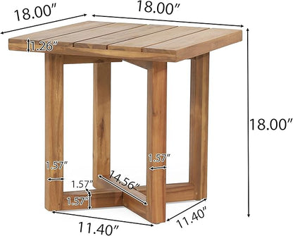 Christopher Knight Home 317111 Hamel End Table, Teak