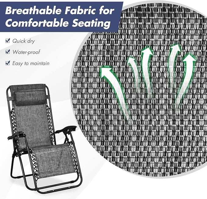 S AFSTAR Zero Gravity Chairs Set of 2 - Photo 4