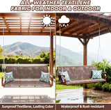 Heavy Duty Porch Swing Outdoor, 900LBS Capacity Textilene Hanging Bench Swing Chair with Extended Chains - Photo 3