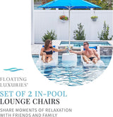 Floating Luxuries Kai Shelf Pool Lounger, in-Pool, Use in Pools with Shelves Up to 9 Inches Deep - Photo 4