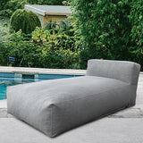 Outdoor Bean Bed Chair Sun Lounger, Outdoor Couch Sofa for Patio & Pool, Foam Filling Day Bed Furniture - Photo 1