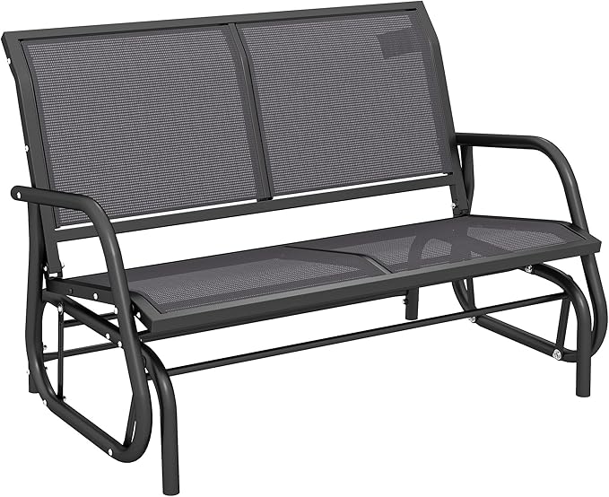 Outsunny 2-Person Outdoor Glider Bench - Photo 1