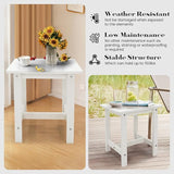 Outdoor Side Table, Adirondack Small Patio Table, Plastic Small Table, HDPS Side Table for Pool, Balcony, Porch, Deck - Photo 5