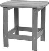 Flash Furniture Set of 2 Savannah Adirondack Rocking Chairs - Commercial Grade All-Weather Gray Poly Resin Wood - Photo 10