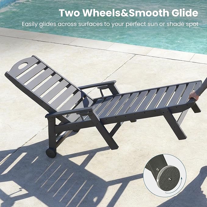 Domi Outdoor Chaise Lounge Chair - Photo 4