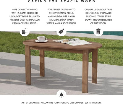 Linon Coffee Table, 18.11D x 35.24W x 18.11H in, Acorn