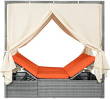 Harper & Bright Designs Adjustable Outdoor Sun Lounger with Canopy - Photo 8
