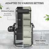 Outsunny Zero Gravity Chairs Set of 2, Reclining Folding Zero Gravity Lounge Chair - Photo 5