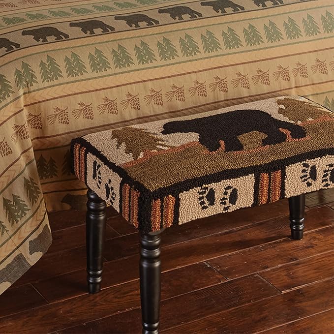 Park Designs Adirondack Bear Hooked Bench - Photo 5