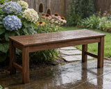 Psilvam 2-Person Outdoor Poly Lumber Patio Backless Bench, Fade-Resistant & Odor-Free Poly Lumber Patio Furniture - Photo 6