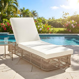Merax Outdoor Chaise Lounge Chair Set – Adjustable Woven Rope Sun Lounger with 5-Position Backrest (Frame Only) – - Photo 1