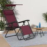Best Choice Products Folding Zero Gravity Outdoor Recliner Patio Lounge Chair w/Adjustable Canopy Shade, Headrest - Photo 2