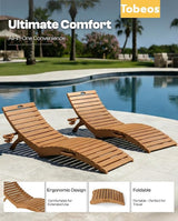 Pre-Assembled Folding in-Pool Lounge Chair, HDPE Outdoor Chaise Lounge with Cup Holder, Pool Lounge Chair for Poolside - Photo 7