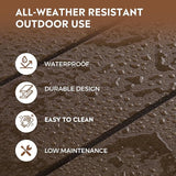 Costaelm Adirondack Conversation Table, HDPE Outdoor Drink Weather Resistant - Photo 4