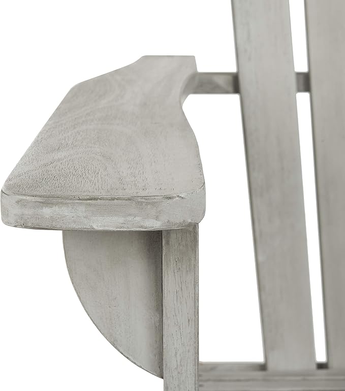 Safavieh PAT7042A Outdoor Collection Brizio Teak Rocking Adirondack Chair