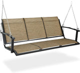 Textilene 3 Seat Hanging Swing, 5.2FT Patio Bench Swing - Photo 9
