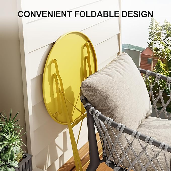 CABIHOME Outdoor Metal Sculpture Garden Chair, Decorative & Functional Resting Seating, Iron Construction, 37.4x7.09x24.8 Inch Outdoor Table and Chair Set for Patio, Garden, Balcony, Yard